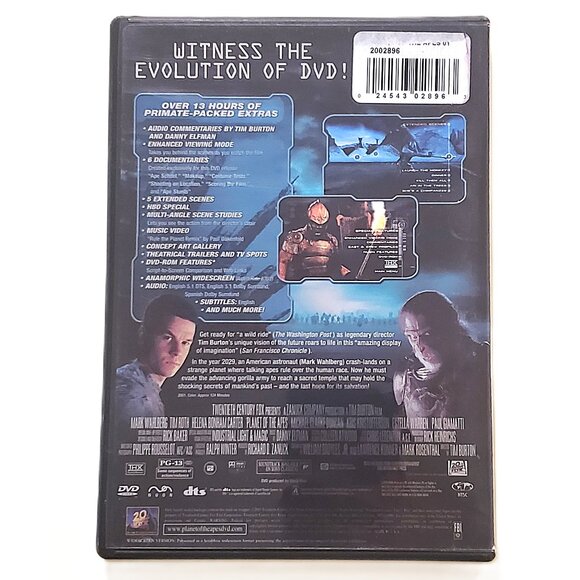 “Planet of the Apes” (2001) – 2-Disc Special Edition DVD (Mark Wahlberg) - Picture 3 of 8